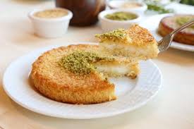 كنافة بالقشطة Creamy Kanefa Turkish Recipes Food Recipes