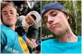 Despite wearing clothes, it is still completely exposed to many. Justin Bieber Reveals New Neck Tattoo London Evening Standard Evening Standard