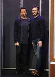 6' 6 (198 cm) how much does tony stark weigh? Ann2who Robert Downey Jr Iron Man Tony Stark Steve Rogers Chris Evans Captain America