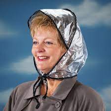Plastic Rain Bonnet With Front Ties Rain Bonnet Rain Wear Bonnets