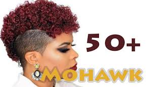 Big curls can be styled with flat iron or curling hairstyler. 50 Superb Mohawk Hairstyles For Black Women New Natural Hairstyles