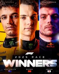 Formula 1: "Three Grands Prix. Three Winners 🏆 #F1" — Bluesky