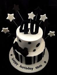 Design Surprise Birthday Cake For Boyfriend 40th Birthday Cake Black White 40th Birthday Cakes 40th Cake Birthday Cakes For Men