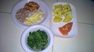 Check spelling or type a new query. Menu Sahur Hari Ke 7 Nasi Beras Merah Telur Ceplok Udang Goreng Sayur Bening Bayam Bayam Sayuran Nasi