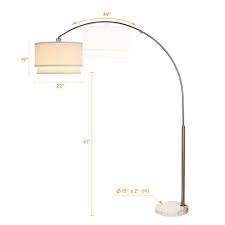 Brightech Mason Led Floor Lamp Modern Arc Lamp With Hanging Shade Livingroomdecorideas Arc Floor Lamps Floor Lamp Led Floor Lamp