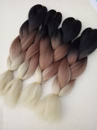 Black Brown Blonde Ombre Color Synthetic Jumbo Braids Hair Extensions Braid In Hair Extensions Natural Hair Styles Hair Extensions