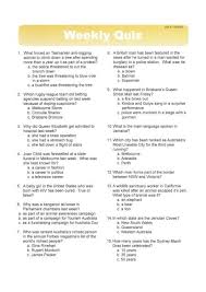 Weekly news quiz for students: Weekly Quiz