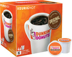 1) it's a full time job: Dunkin Donuts Original Blend K Cup Pods 44 Pack 119357 Best Buy