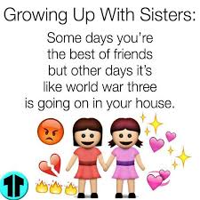 Jokes and sayings about brothers whether its in his birthday card or at christmas dinner funny brother cute brother and sister quotes. Growing Up With Sisters Sisters Funny Siblings Funny Sister Quotes Funny