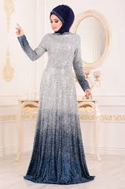Tesetturlu Abiye Elbise Simli Indigo Mavisi Tesettur Abiye Elbise 8508im Tesetturisland Com Aksamustu Giysileri The Dress Elbise
