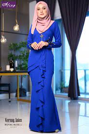 , image blue lyrical dance costume dress. Kurung Anies Royal Blue Sedondon Baju Raya 2021 Family Set Online Shopping E Marketplace E Commerces