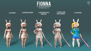 Artstation Fionna And Cake From Adventure Time Dan Francis 3d Model Character Art 3d Art