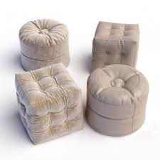 Pouf 3d Model For Download Cgsouq Com Pouf Soft Seating 3d Model