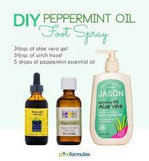 Refresh Your Tired Feet With This Diy Peppermint Oil Foot Spray Simply Combine All 3 Ingredients And Enjoy Peppermint Essential Oil Foot Spray Diy Foot Spray