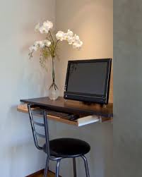 Could Be Cool For Non Main Offices Small Nook Desk And Have Storage Above Or Somewhere Else Desk Nook Desks For Small Spaces Home Office Furniture