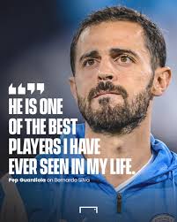 Pep Guardiola is Bernardo Silva's biggest fan 🙌