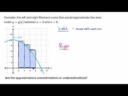 Over And Under Estimation Of Riemann Sums Video Khan Academy