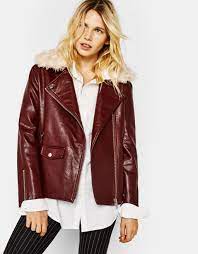 Kurtka W Stylu Biker Ze Sztucznej Skory Jackets Boho Jacket Clothes