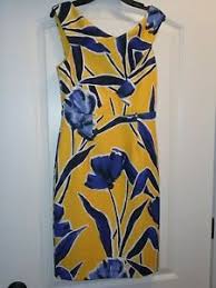 Details About Nwt Antonio Melani Katherine Sheath Dress Size 4 Yellow Blue Floral