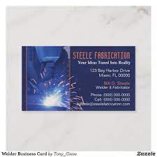 Welder Business Card Zazzle Com Diy Welding Welding Projects Welding