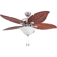 Flush mount tropical ceiling fans. Amazon Com Prominence Home 50663 01 Rosemary Tropical Ceiling Fan 52 Dark Cherry Hand Carved Wood Brushed Nickel Home Improvement