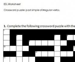 Play the free online crossword puzzle from the atlantic, created by puzzle constructor, caleb madison. Crossword Puzzle Past Simple Of Irregular Verbs