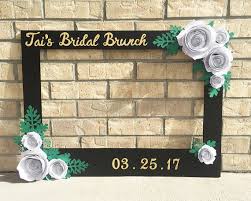 Black And White Photo Booth Wedding Black And White Photo Booth Frame With White 3d Handmade Roses Etsy Bridal Shower Diy Bridal Shower Photos Diy Bridal