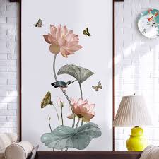 Der grosse tapeten shop tapete online kaufen wall art de. Lotus Blume Vinyl Wand Aufkleber Teenager Wohnzimmer Bad Schlafzimmer Home Dekoration Asthetischen Decals Vintage Tapete Kunst Wandaufkleber Aliexpress