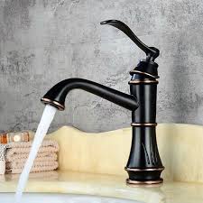 Bers Vintage Single Hole Single Handle Solid Brass Bathroom Sink Faucet In Antique Blac Black Faucet Bathroom Single Hole Bathroom Faucet Bathroom Sink Faucets