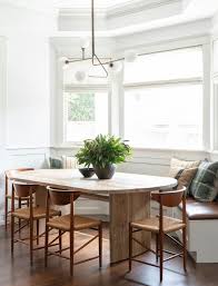 New bay windows are offered in two different styles. Bay Window Oval Dining Table Design Ideas