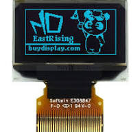 Blue 128x64 0.96"OLED Display w/Top Contact Connector FPC,SSD1306