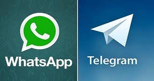 Resultado de imagem para whatsapp vs telegram