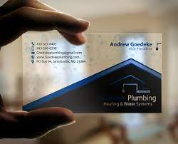 See more ideas about business, business cards, customizable business cards. Elegant Playful Plumbing Business Card Design For A Company By Chandrayaan Creative Design 20421113