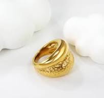 PVD plating process 18k gold stainless steel double layer ...