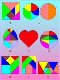 Puzzelen met ronde en vierkante tangrams - Introductie