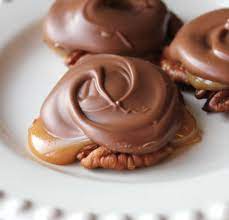 See you tomorrow for a chocolate free i only made half a batch of caramel, as the ingredients below indicate. Chocolate Caramel And Pecan Turtle Clusters Jamie Cooks It Up Family Favorite Food And Recipes