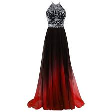 Hear Women S Halter Gradient Chiffon Long Prom Dress Ombre Beads 68 Liked On Polyvor Halter Top Prom Dresses Cheap Prom Dresses Long Ombre Prom Dresses