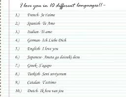 If love knows no boundaries, then surely there's no language barrier that could prevent us from being on the same page about what it means. I Love You In 10 Different Languages By Demonanimewolfgirl On Deviantart