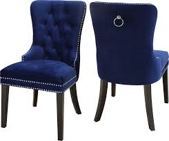 Stonefort Tufted Velvet Upholstered Dining Chair Blue Dining Chair Velvet Dining Chairs Dining Room Blue