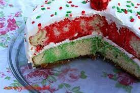 We'll show you how to make your own with our best poke recipe so you can make your own easy poke. Vintage Christmas Poke Cake Christmas Cooking Christmas Desserts Christmas Food