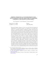 Check spelling or type a new query. Pdf Shipping Marketing Customer Orientation The Psychology Buying Behavior Of Charterer Shipper In The Tramp Liner Market