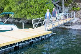 Take it to the lake house, float it off the beach, use it as a yoga platform, lash a few together to increase your real. Gangways Steel And Aluminum Dock Gangways Or Ramps The Dock Doctors
