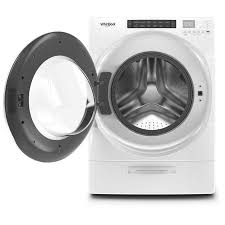 For small spaces, you can't do better than a single appliance that washes and dries. Whirlpool 27 4 5 Cu Ft Front Loading Washer With 14 Wash Programs 2 Wash Options Sanitize Cycle Steam Wash Self Clean White P C Richard Son