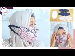 Auto Mancung Cantik Cara Membuat Masker Dari Kain Perca Fashion Facemask Youtube Kain Kain Perca Jahit