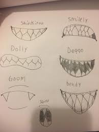 Anime sharp teeth face open mouth drawing. Mouth Doodle Sharp Fangs They Have Oh My Splatoon Amino