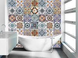 Wall Tile Stickers Portuguese Tegole Portoghesi Piastrella Portoghese Arredamento Piccolo Bagno