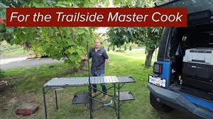 Lifetime folding tailgate camp table. Gci Master Cook Station Review Youtube