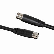 Then, when the tv is turned off, you have to attach one end of the coaxial cable into the rf in port of the tv. 1 5m Tv Antenna Cable F Plug To Tv Coaxial Plug Jaycar Electronics