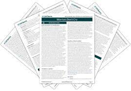 She grew up with her mother lois, father will, grandmother india, and brother conrad, but her parents divorced when she was only 7 years old. Warriors Don T Cry By Melba Beals Plot Summary Litcharts