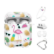 Amazon Com Airpods Case Cover 5 In 1 Charging Case With Bling Crystal From Swarovski For Apple Airpods 2 1 Protective Apple Airpods 2 Cute Cases Case Cover